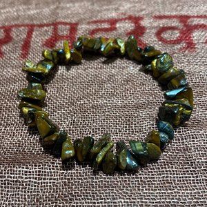 Tiger's Eye Chips Stretch Bracelet